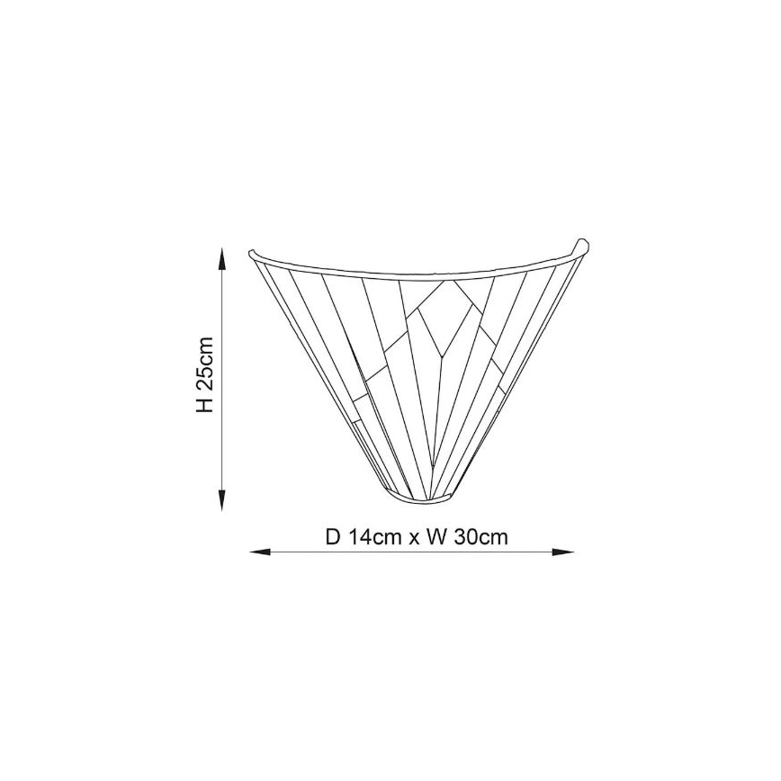 Endon 63940 - Nástenné svietidlo Tiffany ASTORIA 1xE14/40W/230V
