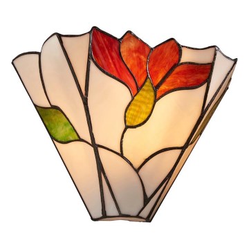 Endon 63964 - Nástenné svietidlo Tiffany BOTANICA 1xE14/40W/230V