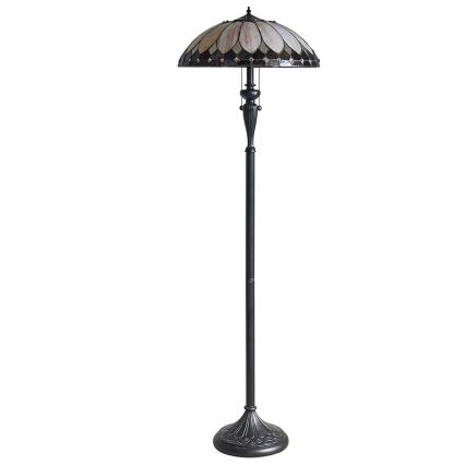 Endon 63972 - Stojacia lampa BROOKLYN 2xE27/60W/230V priemer 50 cm