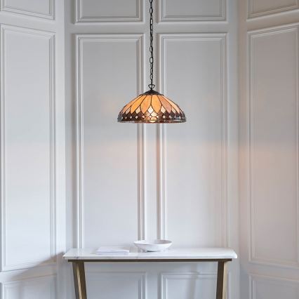 Endon 63977 - Luster na reťazi BROOKLYN 1xE27/60W/230V pr. 40 cm