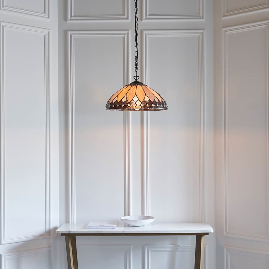 Endon 63977 - Luster na reťazi BROOKLYN 1xE27/60W/230V pr. 40 cm