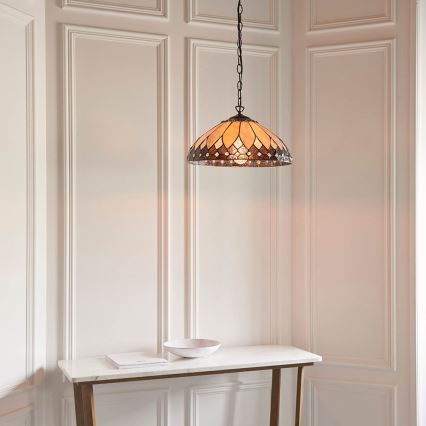 Endon 63977 - Luster na reťazi BROOKLYN 1xE27/60W/230V pr. 40 cm
