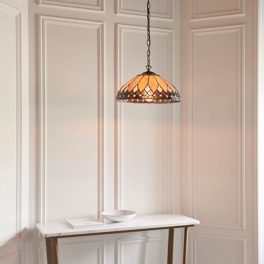 Endon 63977 - Luster na reťazi BROOKLYN 1xE27/60W/230V pr. 40 cm
