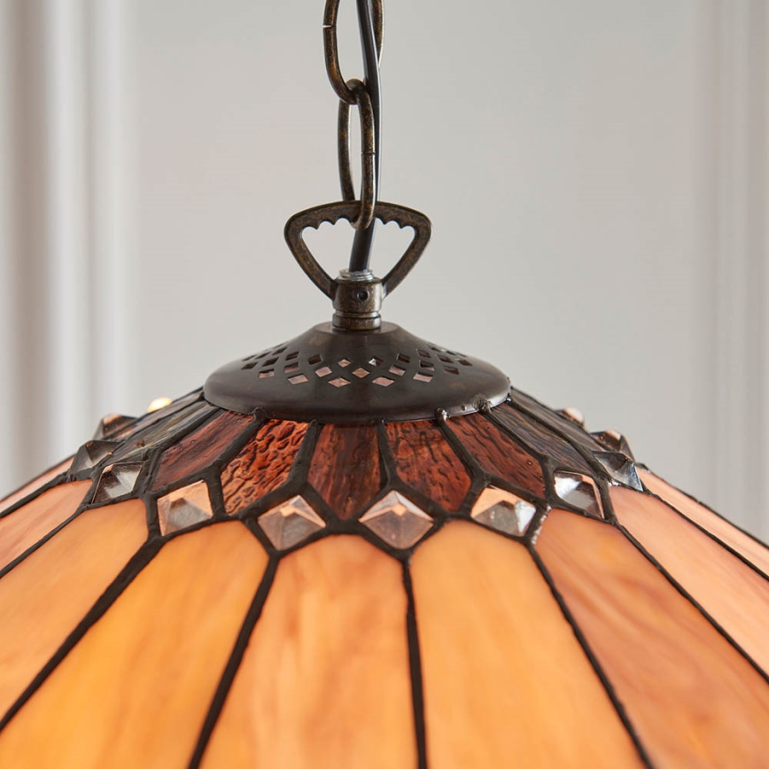 Endon 63977 - Luster na reťazi BROOKLYN 1xE27/60W/230V pr. 40 cm