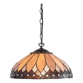 Endon 63977 - Luster na reťazi Tiffany BROOKLYN 1xE27/60W/230V pr. 40 cm