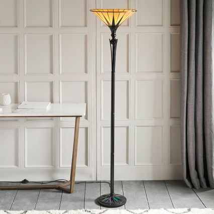 Endon 64042 - Stojacia lampa DARK STAR 1xE27/60W/230V pr. 42 cm