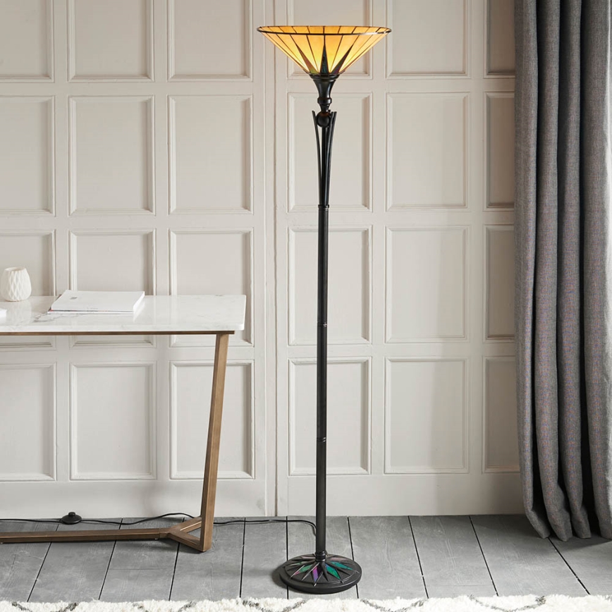 Endon 64042 - Stojacia lampa DARK STAR 1xE27/60W/230V pr. 42 cm