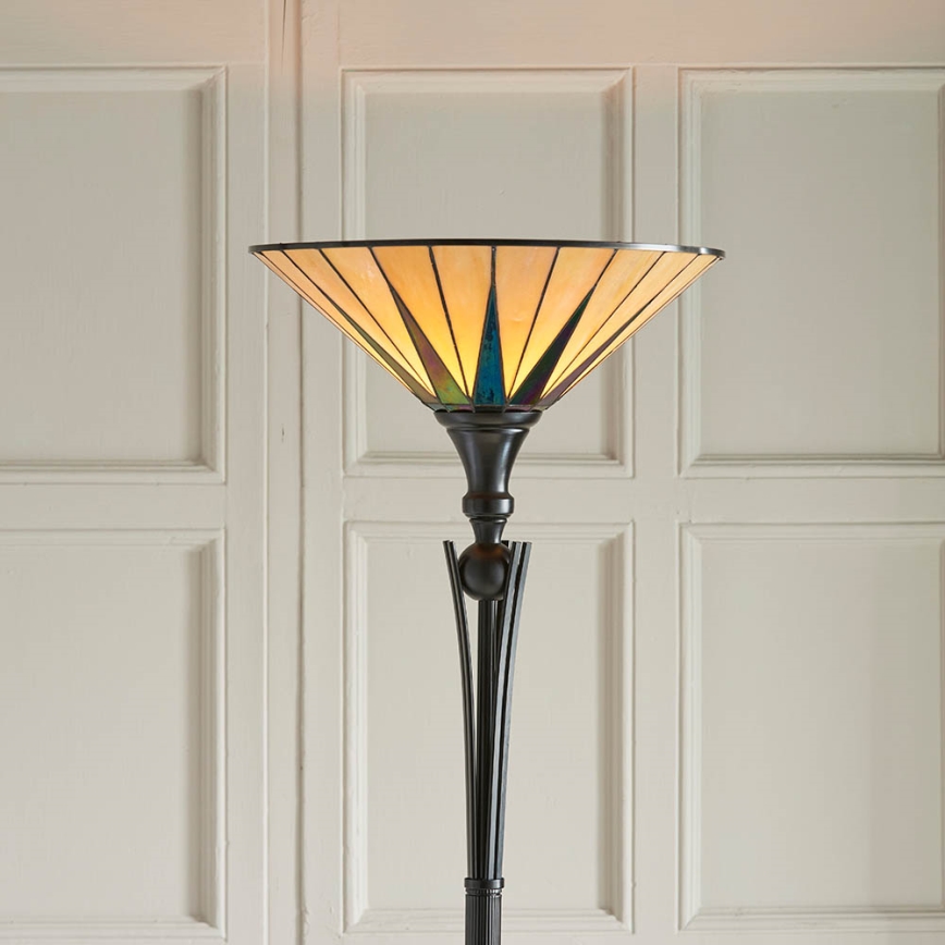 Endon 64042 - Stojacia lampa DARK STAR 1xE27/60W/230V pr. 42 cm