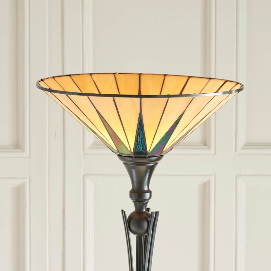 Endon 64042 - Stojacia lampa DARK STAR 1xE27/60W/230V pr. 42 cm