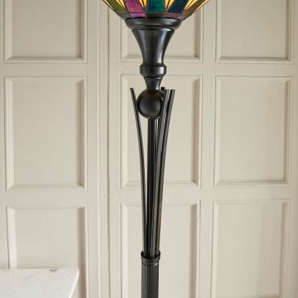 Endon 64042 - Stojacia lampa DARK STAR 1xE27/60W/230V pr. 42 cm