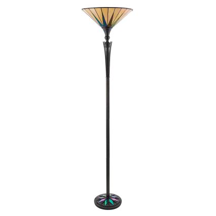 Endon 64042 - Stojacia lampa Tiffany DARK STAR 1xE27/60W/230V pr. 42 cm