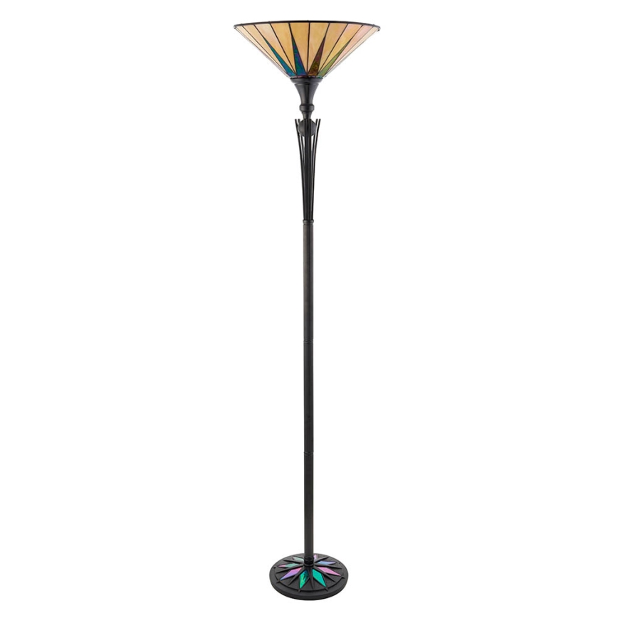 Endon 64042 - Stojacia lampa Tiffany DARK STAR 1xE27/60W/230V pr. 42 cm
