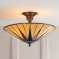 Endon 64043 - Prisadený luster Tiffany DARK STAR 3xE27/60W/230V pr. 49 cm