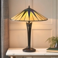 Endon 64045 - Stolová lampa Tiffany DARK STAR, 2xE27/60W/230V, priemer 49 cm