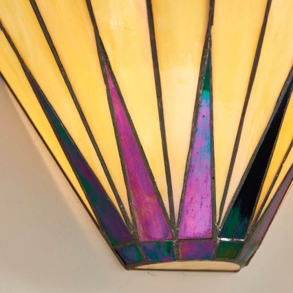 Endon 64046 - Nástenné svietidlo Tiffany DARK STAR 1xE14/40W/230V