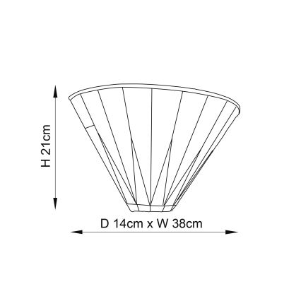 Endon 64046 - Nástenné svietidlo Tiffany DARK STAR 1xE14/40W/230V