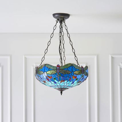 Endon 64075 - Luster na reťazi DRAGONFLY 3xE27/60W/230V pr. 41 cm