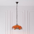 Endon 64081 - Luster na reťazi Tiffany DRAGONFLY 3xE27/60W/230V pr. 41 cm