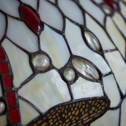 Endon 64085 - Stolná lampa Tiffany DRAGONFLY 2xE27/60W/230V pr. 41 cm