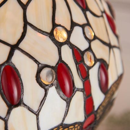 Endon 64086 - Stolná lampa Tiffany DRAGONFLY 2xE27/60W/230V priemer 30 cm
