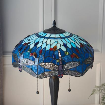 Endon 64089 - Stolná lampa DRAGONFLY 2xE27/60W/230V pr. 41 cm