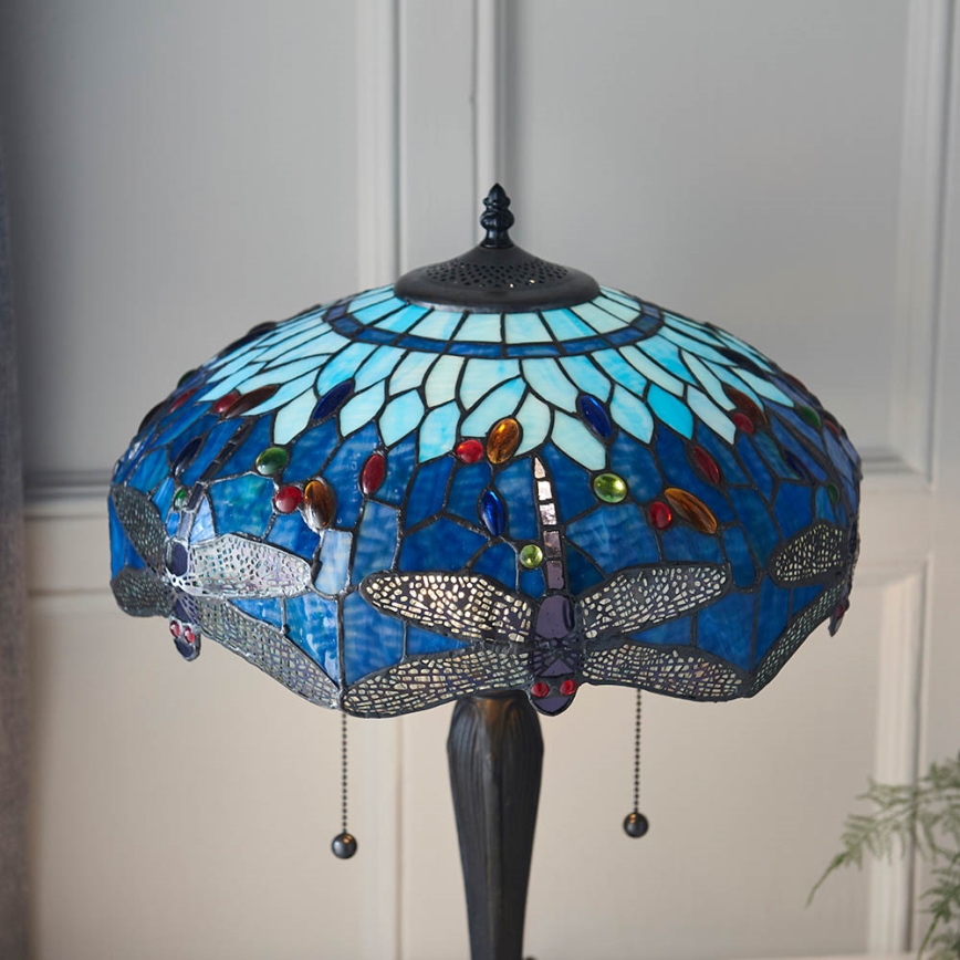 Endon 64089 - Stolná lampa DRAGONFLY 2xE27/60W/230V pr. 41 cm