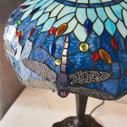 Endon 64089 - Stolná lampa DRAGONFLY 2xE27/60W/230V pr. 41 cm