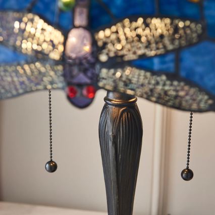 Endon 64089 - Stolná lampa DRAGONFLY 2xE27/60W/230V pr. 41 cm