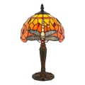 Endon 64091 - Stolná lampa Tiffany DRAGONFLY 1xE14/40W/230V priemer 20 cm