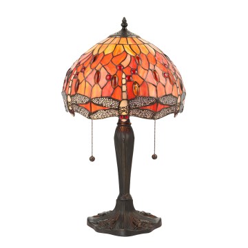 Endon 64092 - Stolná lampa DRAGONFLY 2×E27/60 W/230 V Ø 30 cm
