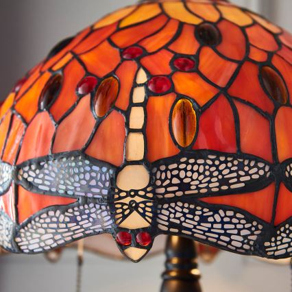 Endon 64092 - Stolná lampa DRAGONFLY 2×E27/60 W/230 V Ø 30 cm