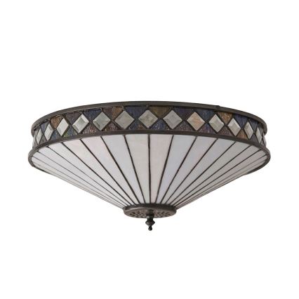 Endon 64145 - Stropné svietidlo Tiffany FARGO 2xE27/60W/230V pr. 41,5 cm