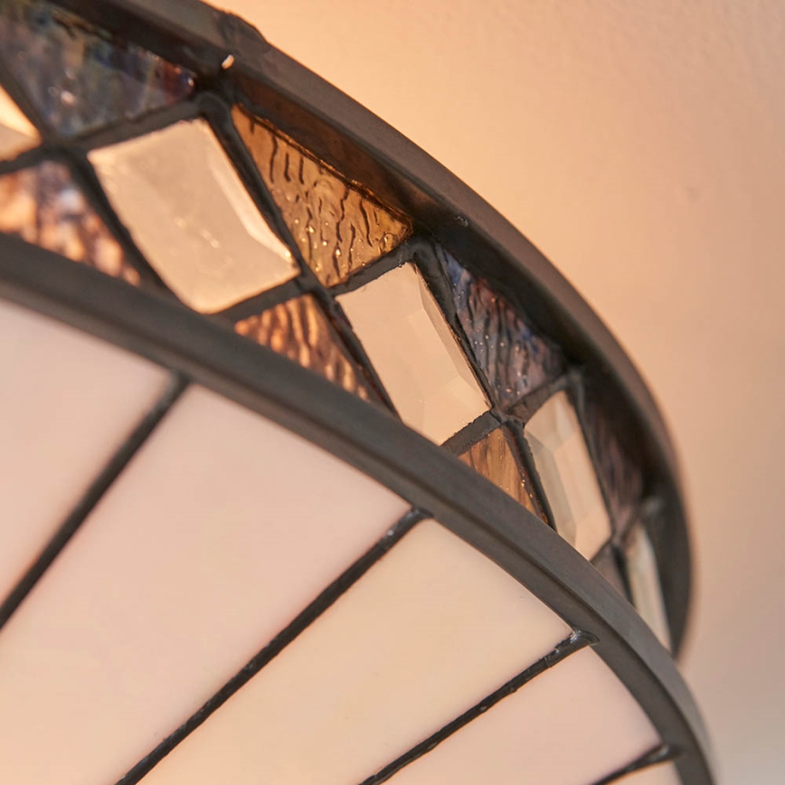 Endon 64145 - Stropné svietidlo Tiffany FARGO 2xE27/60W/230V pr. 41,5 cm