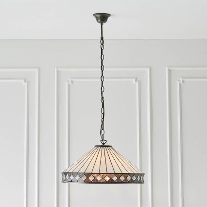 Endon 64147 - Luster na reťazi FARGO 1xE27/60W/230V pr. 50 cm