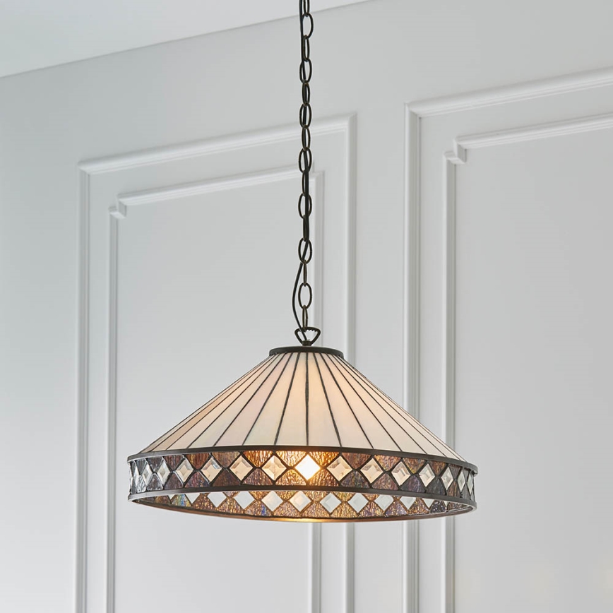 Endon 64147 - Luster na reťazi FARGO 1xE27/60W/230V pr. 50 cm