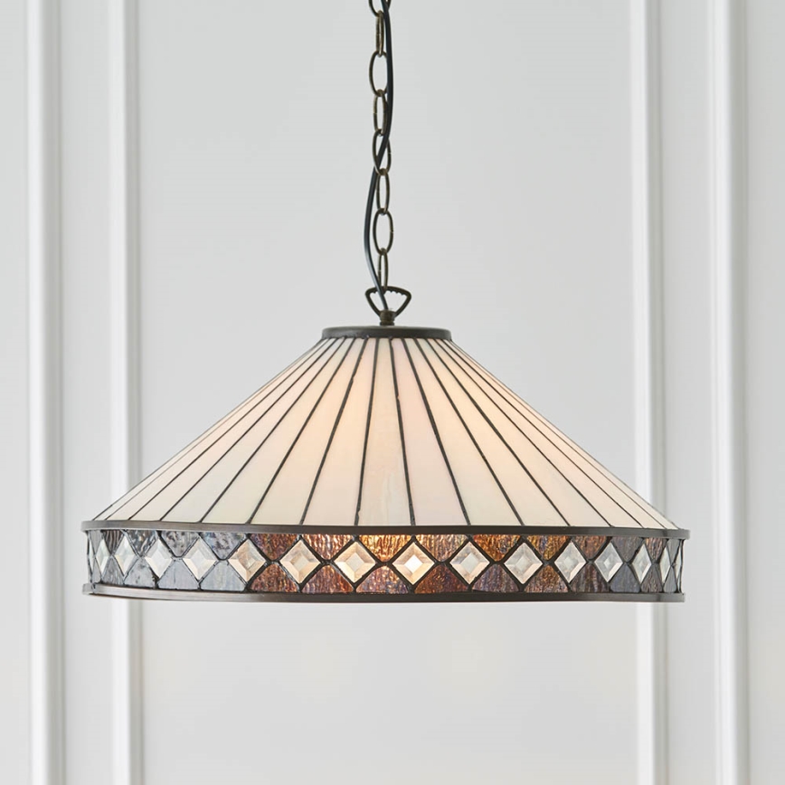 Endon 64147 - Luster na reťazi FARGO 1xE27/60W/230V pr. 50 cm