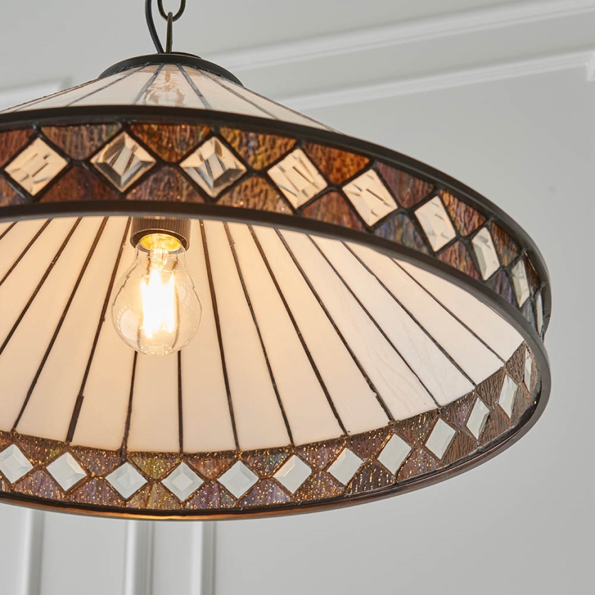 Endon 64147 - Luster na reťazi FARGO 1xE27/60W/230V pr. 50 cm