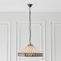 Endon 64147 - Závesný luster na reťazi Tiffany FARGO 1xE27/60W/230V priemer 50 cm