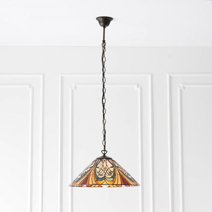Endon 64162 - Luster na reťazi HECTOR 1xE27/60W/230V pr. 40 cm