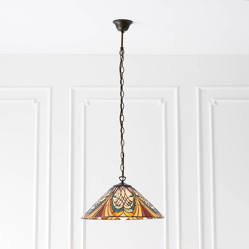 Endon 64162 - Luster na reťazi HECTOR 1xE27/60W/230V pr. 40 cm