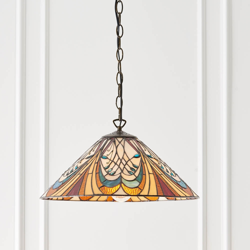 Endon 64162 - Luster na reťazi HECTOR 1xE27/60W/230V pr. 40 cm