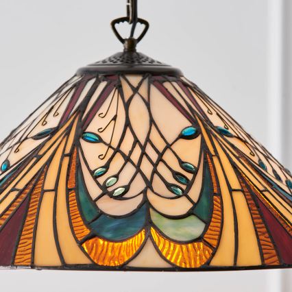 Endon 64162 - Luster na reťazi HECTOR 1xE27/60W/230V pr. 40 cm