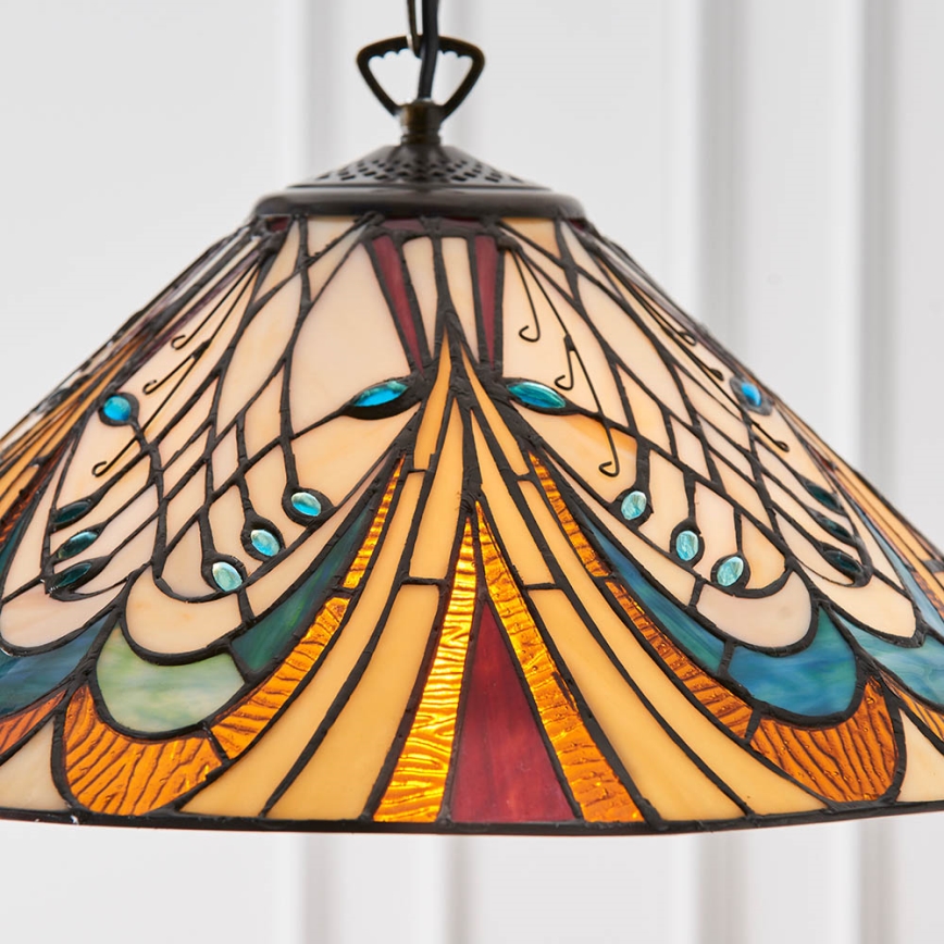 Endon 64162 - Luster na reťazi HECTOR 1xE27/60W/230V pr. 40 cm