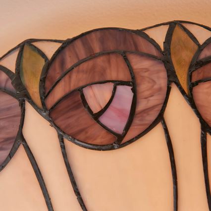 Endon 64173 - Stropné svietidlo Tiffany HUTCHINSON 2xE27/60W/230V, priemer 50 cm