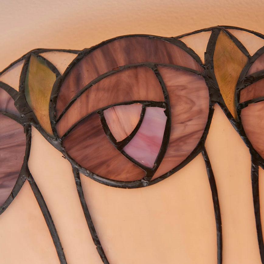 Endon 64173 - Stropné svietidlo Tiffany HUTCHINSON 2xE27/60W/230V, priemer 50 cm