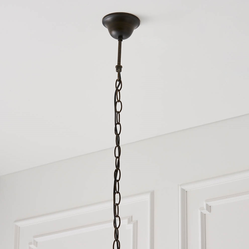 Endon 64176 - Luster na reťazi Tiffany HUTCHINSON 1xE27/60W/230V pr. 40 cm