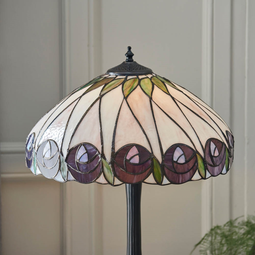 Endon 64177 - Stolná lampa Tiffany HUTCHINSON 1xE27/60W/230V pr. 40 cm