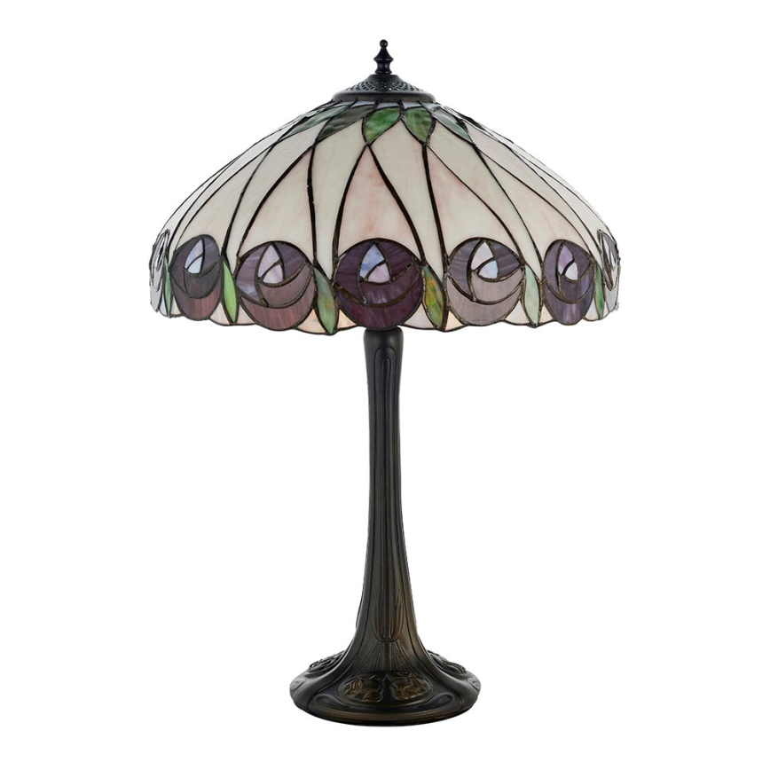 Endon 64177 - Stolná lampa Tiffany HUTCHINSON 1xE27/60W/230V pr. 40 cm