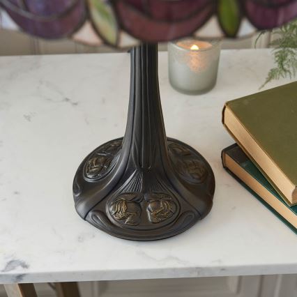 Endon 64177 - Stolná lampa Tiffany HUTCHINSON 1xE27/60W/230V pr. 40 cm