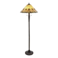 Endon 64192 - Stojacia lampa Tiffany JAMELIA 2×E27/60W/230V Ø 50 cm